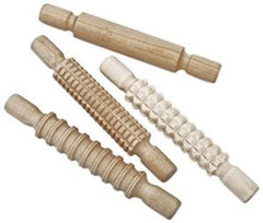 Wooden Clay Rolling Pins - 4 pc