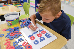Magnetic Foam Lowercase Letters - 108 characters - Size 1 1/2"