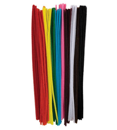 Pipe Cleaners Assorted Colors - 4mm X 12" - 100 pc