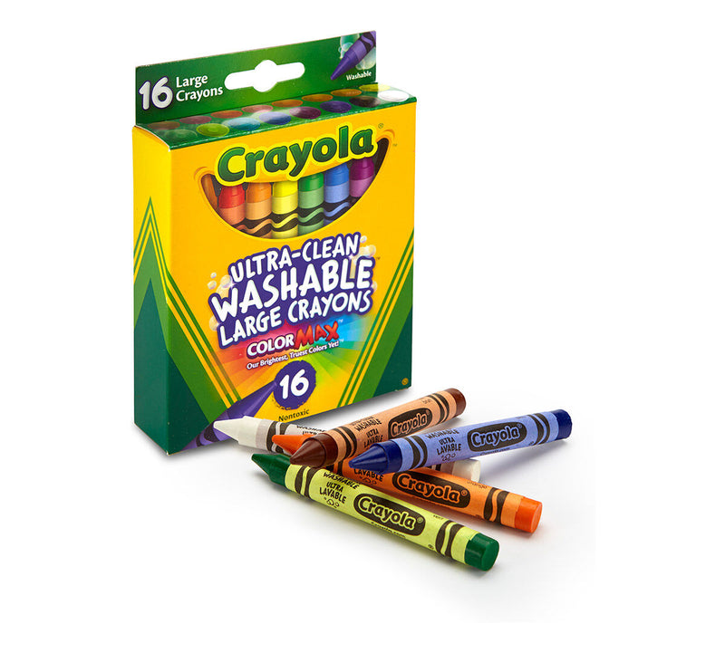 Large Washable Crayons - 16 pc
