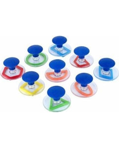 Shape Stamps With Handles - 10 pc