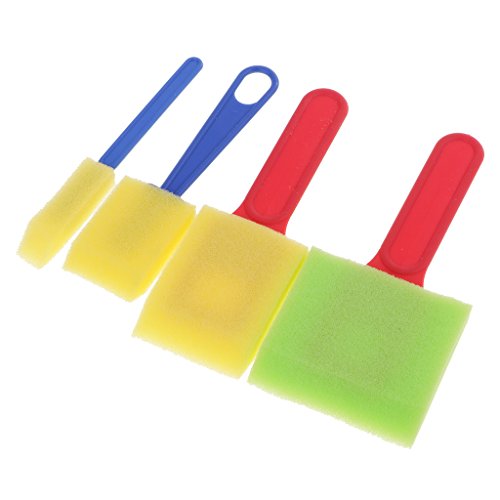 Sponge Paint Brushes - 40 pc Assorted Sizes
