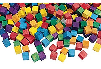 Wooden Cubes Small - 20 pc